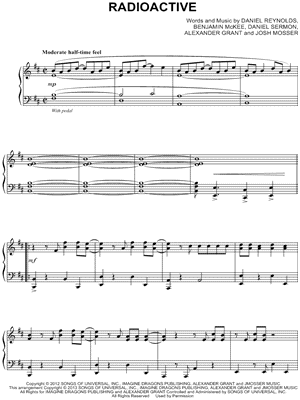 Radioactive by Imagine Dragons - Sheet Music