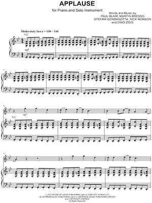 Applause - Piano Accompaniment