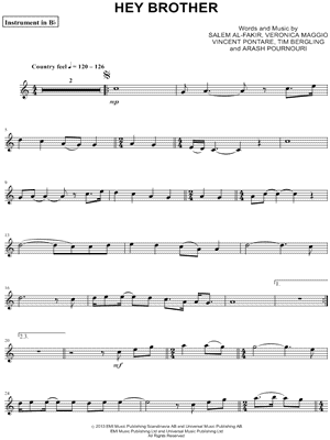 Hey Brother - Bb Instrument
