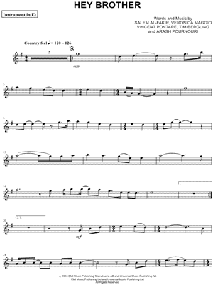 Hey Brother - Eb Instrument