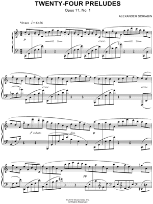 Twenty-Four Preludes: I