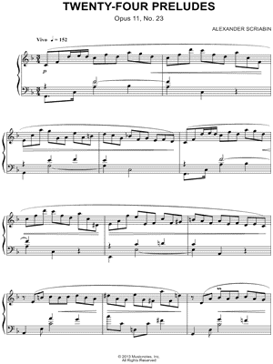 Twenty-Four Preludes: XXIII