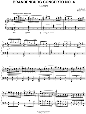 Brandenburg Concerto No. 4: I. Allegro