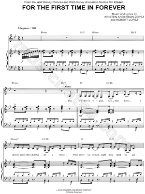 For the First Time in Forever