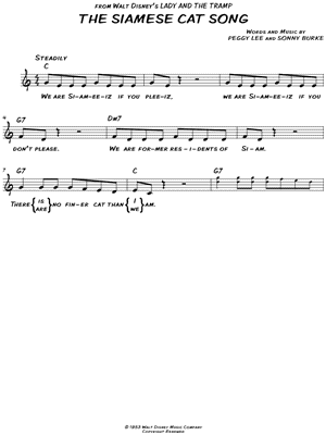 The Siamese Cat Song