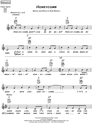 Honeycomb by Jimmie Rodgers - Sheet Music