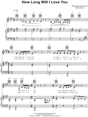 How Long Will I Love You