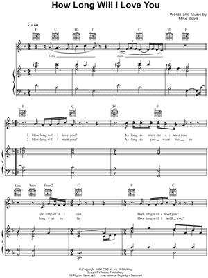 How Long Will I Love You