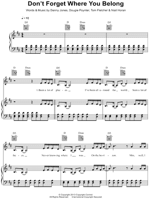 Don't Forget Where You Belong