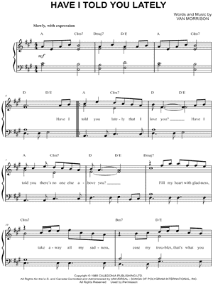 Have I Told You Lately That I Love You?