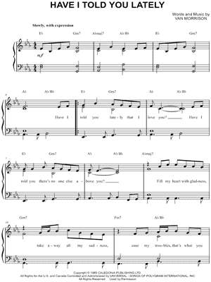 Have I Told You Lately That I Love You?