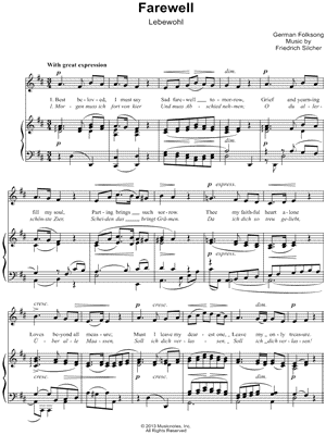 Farewell (Lebewohl)