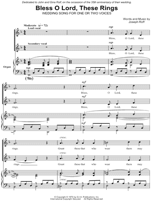 Bless O Lord, These Rings