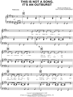 This Is Not a Song, It's An Outburst (The Establishment Blues)