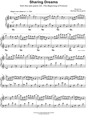 Sharing Dreams by Michele McLaughlin - Sheet Music
