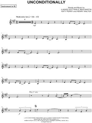 Unconditionally - Bb Instrument
