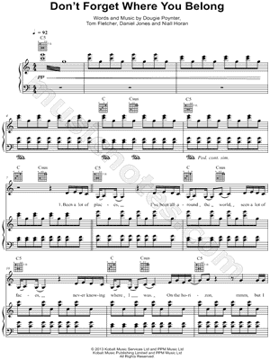 Don't Forget Where You Belong