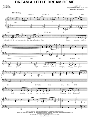 Dream a Little Dream of Me [vocal duet]