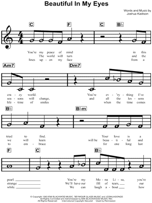 Beautiful In My Eyes