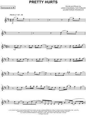 Pretty Hurts - Bb Instrument