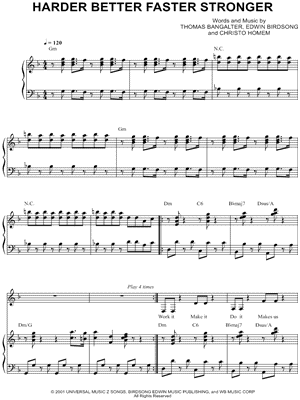 Harder Better Faster Stronger