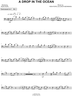 A Drop In the Ocean - Bass Clef Instrument