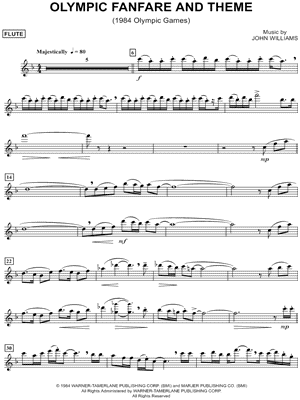 Olympic Fanfare and Theme - Flute