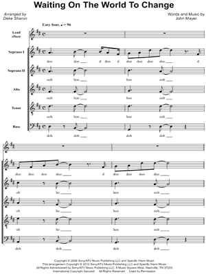Waiting on the World To Change by John Mayer - Sheet Music