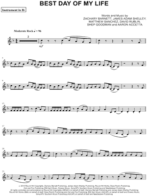 Best Day of My Life - Bb Instrument