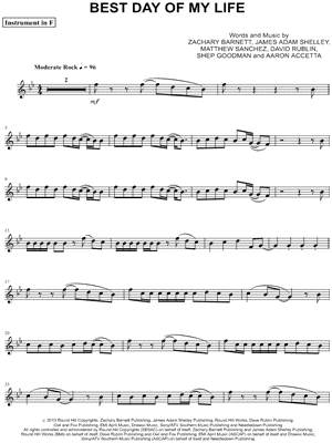 Best Day of My Life - F Instrument