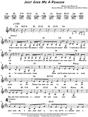 Just Give Me a Reason