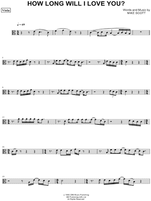 How Long Will I Love You - Viola