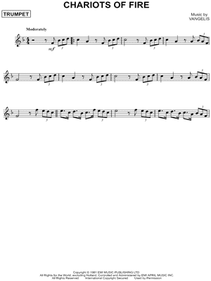 CHARIOTS OF FIRE by Vangelis - Sheet Music