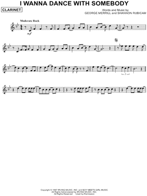 I Wanna Dance With Somebody by Whitney Houston - Sheet Music