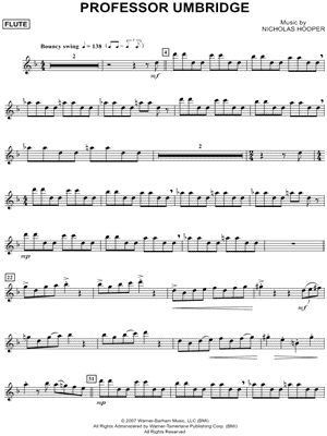 PROFESSOR UMBRIDGE from Harry Potter and the Order of the Phoenix - Sheet Music