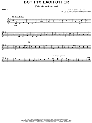 Both To Each Other (Friends and Lovers)