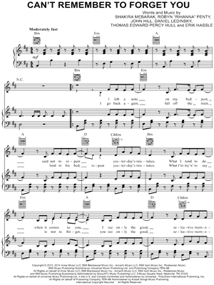 Can't Remember To Forget You