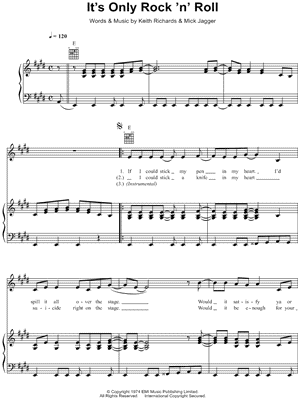 IT'S ONLY ROCK 'N' ROLL