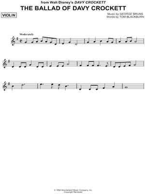 THE BALLAD OF DAVY CROCKETT