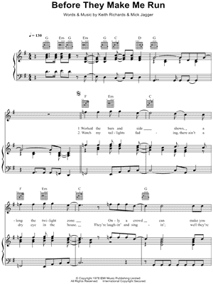 Before They Make Me Run