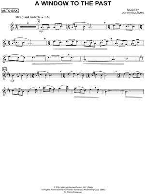 A Window To the Past - Alto Saxophone