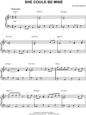 She Could Be Mine by Dave Grusin - Sheet Music