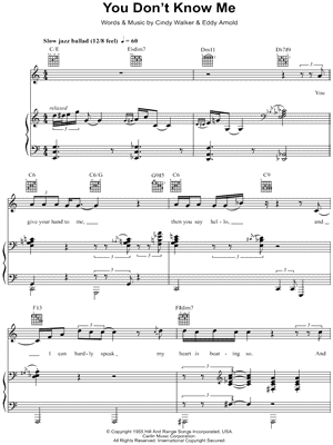 You Don't Know Me by Harry Connick Jr. - Sheet Music