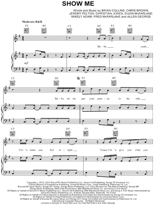 Show Me by Kid Ink - Sheet Music