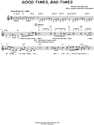 Good Times, Bad Times