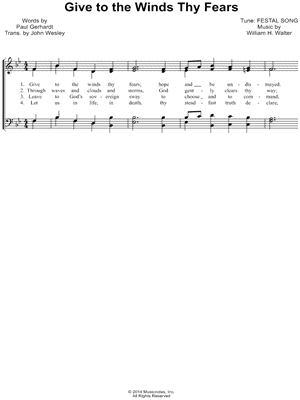 Give To the Winds Thy Fears