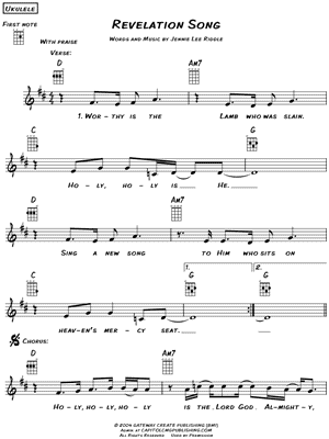 Revelation Song by Jennie Lee Riddle - Sheet Music
