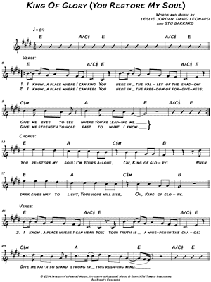 King of Glory (You Restore My Soul)