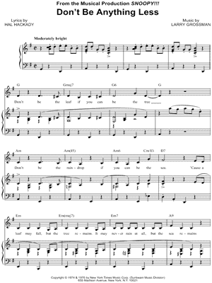 Don't Be Anything Less