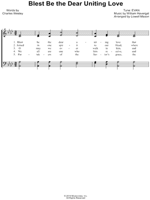 Blest Be the Dear Uniting Love
